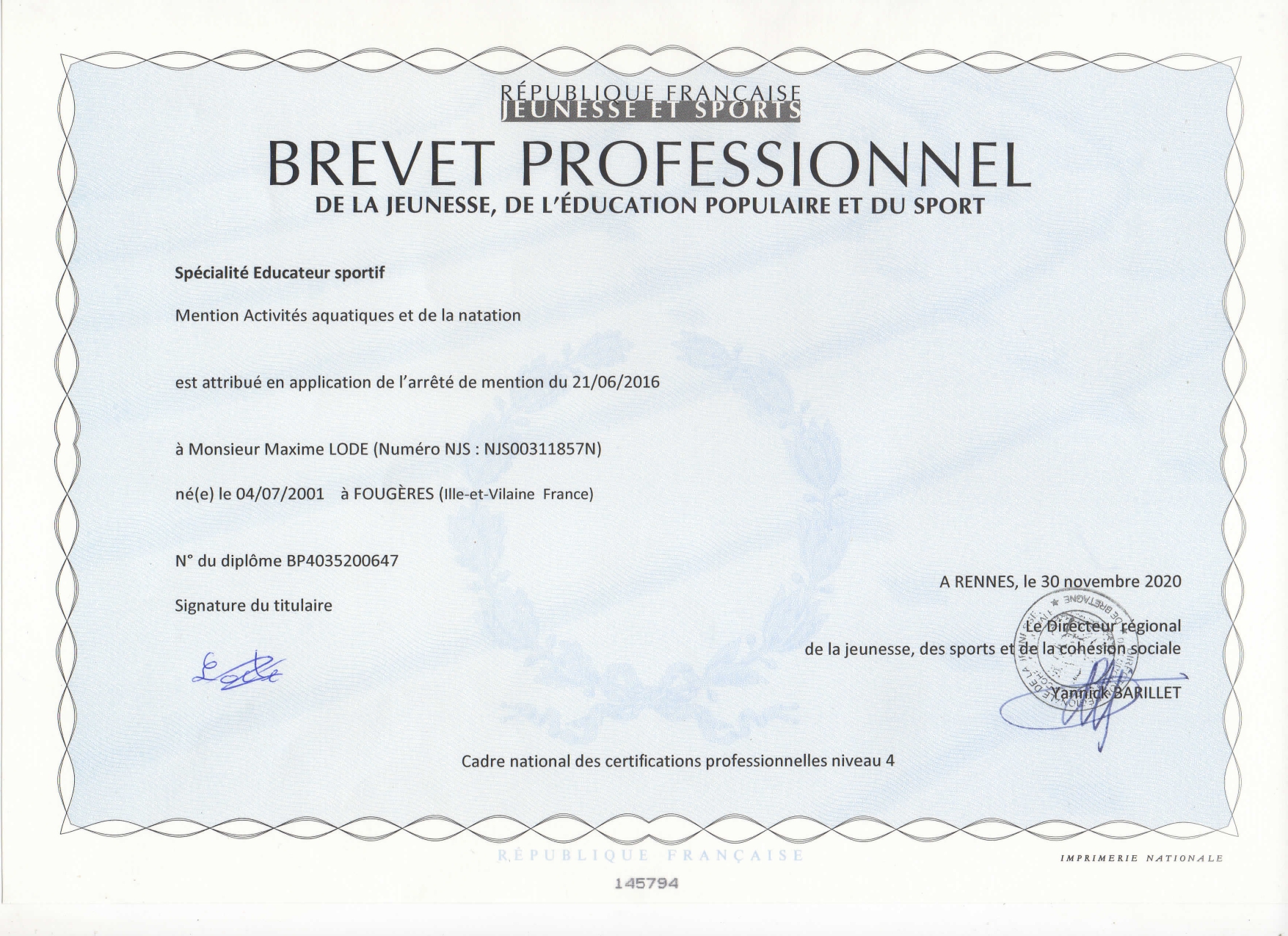BPJEPS MAXIME LODE_page-0001