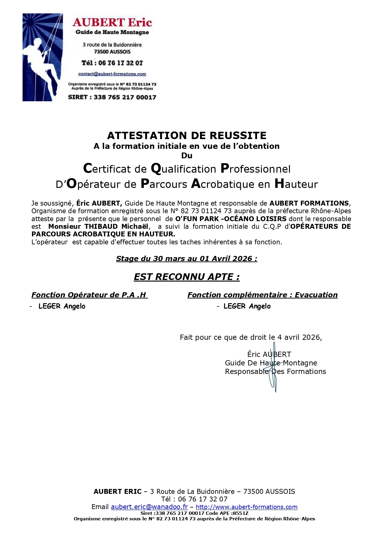 diplome BNSSA