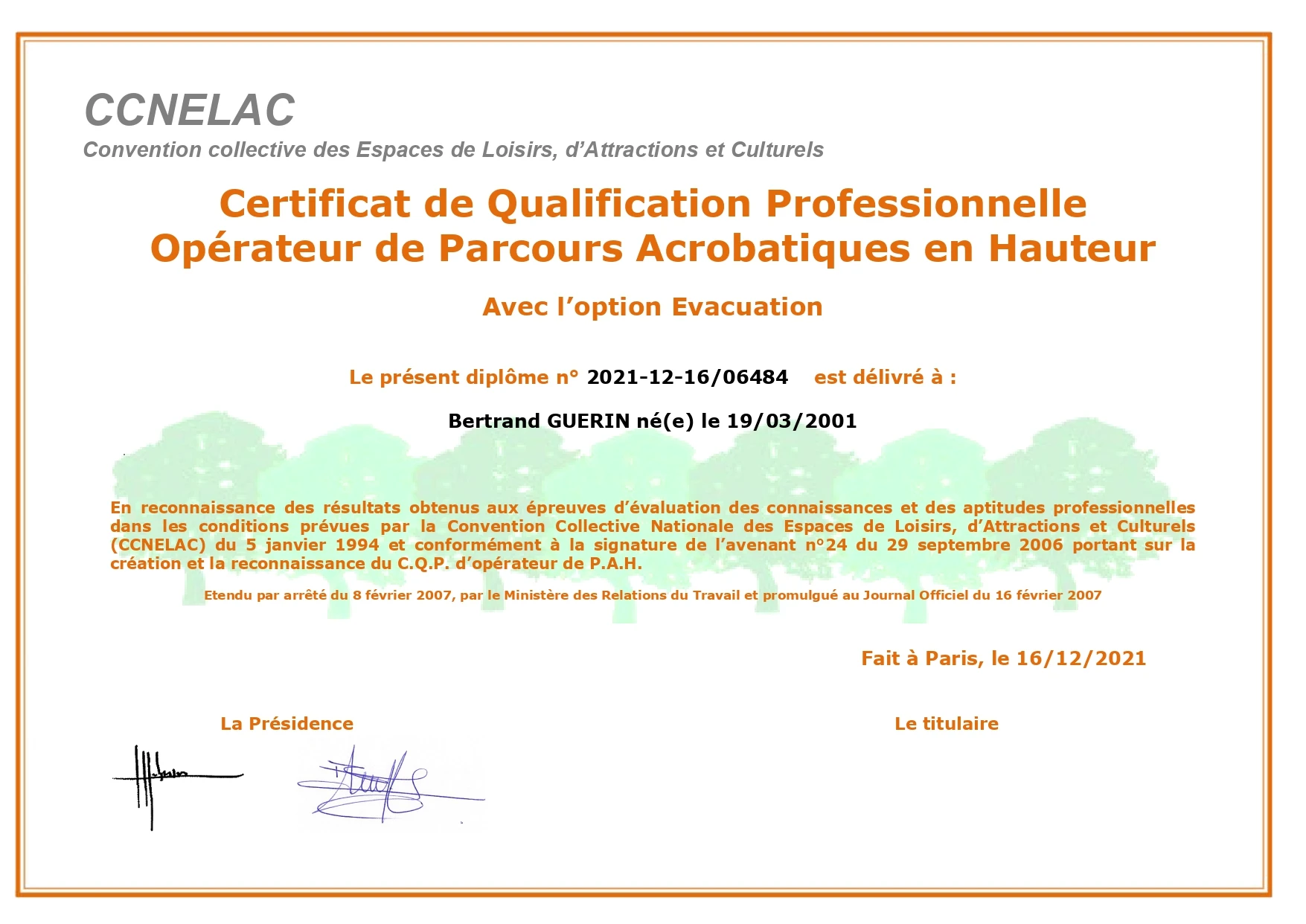 diplome BNSSA